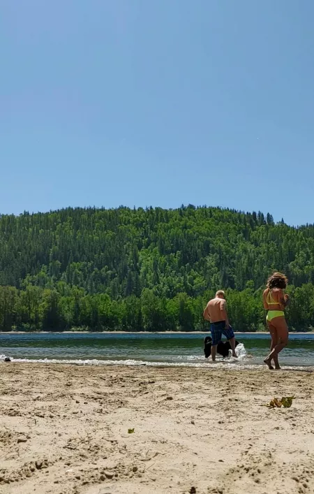 Splashing water all day because it's the only way to entertain the pup by bexit4u