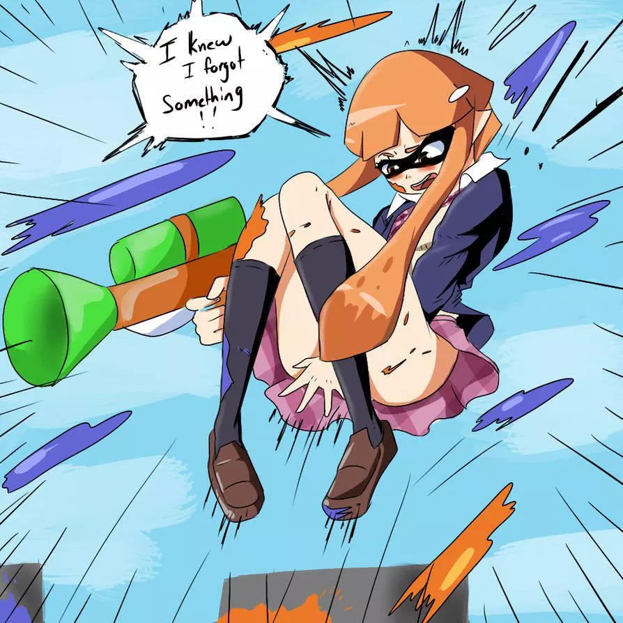 Splatoon gets messy sometimes posted by Frazbeartime1