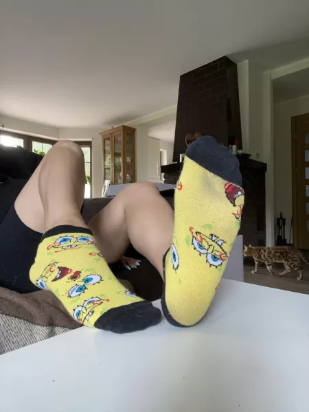 Spongebob sockies ! 🤪 by This_Coast_7964