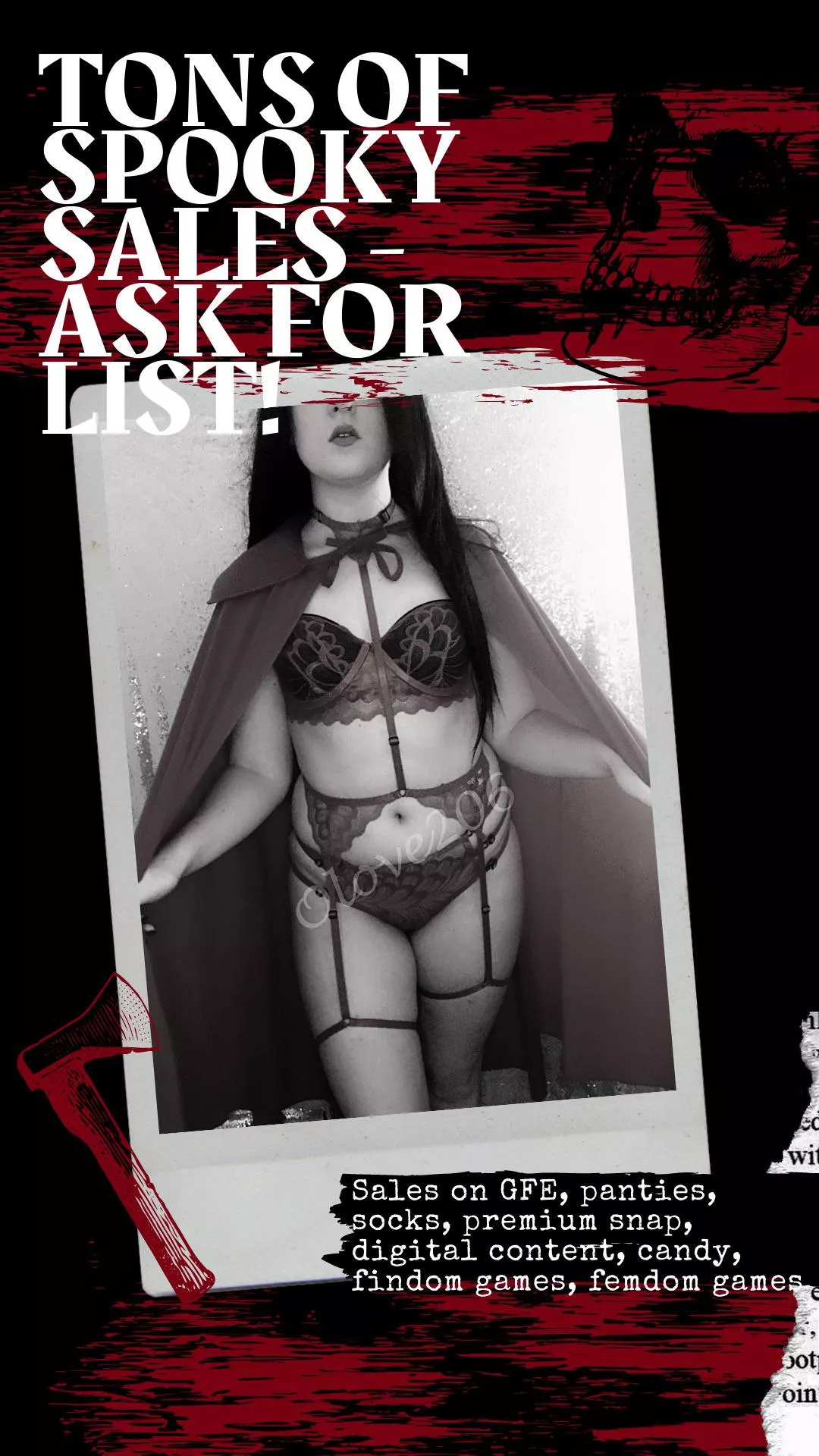 🎃 SPOOKY SALES! 👻 Tons to offer all season long- ask for my sale list, video list, or drawers! 🤍 we’ll have a gourd time together 😎 Kik @LivL206 [selling] posted by Olove206