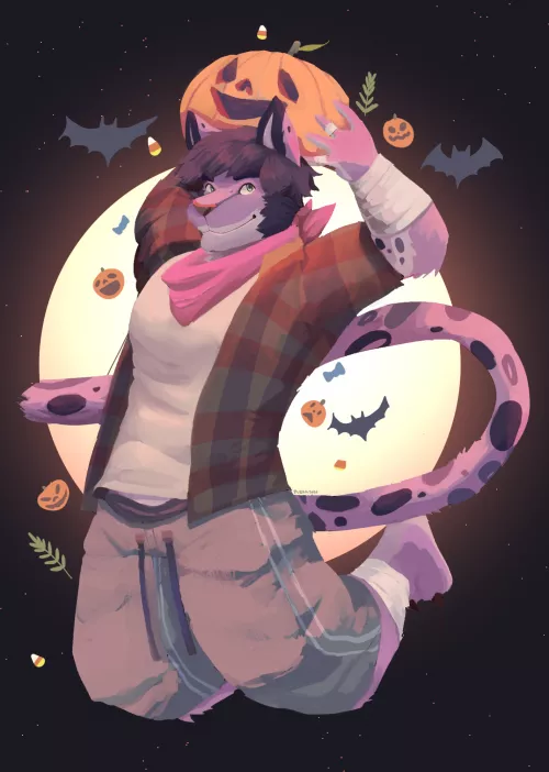 Spoopy month incoming~ (Art by : me ) (twt: @plainnjustin) by plennj