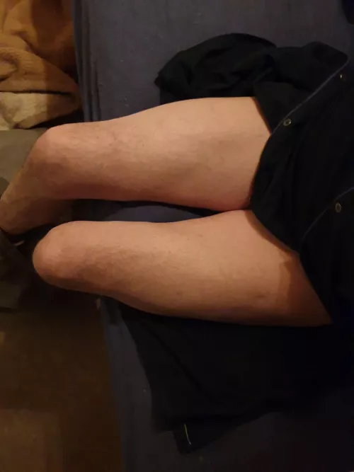 Squirter cum onto my thighs.... by Smooth-and-Naked