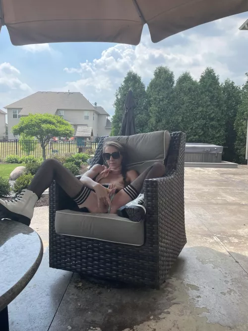 Squirting on the patio by mycelium_mother_