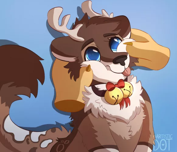 Squish squish the cutie! (YCH by me, @artistic_dot on twitter) by artisticdotuwu