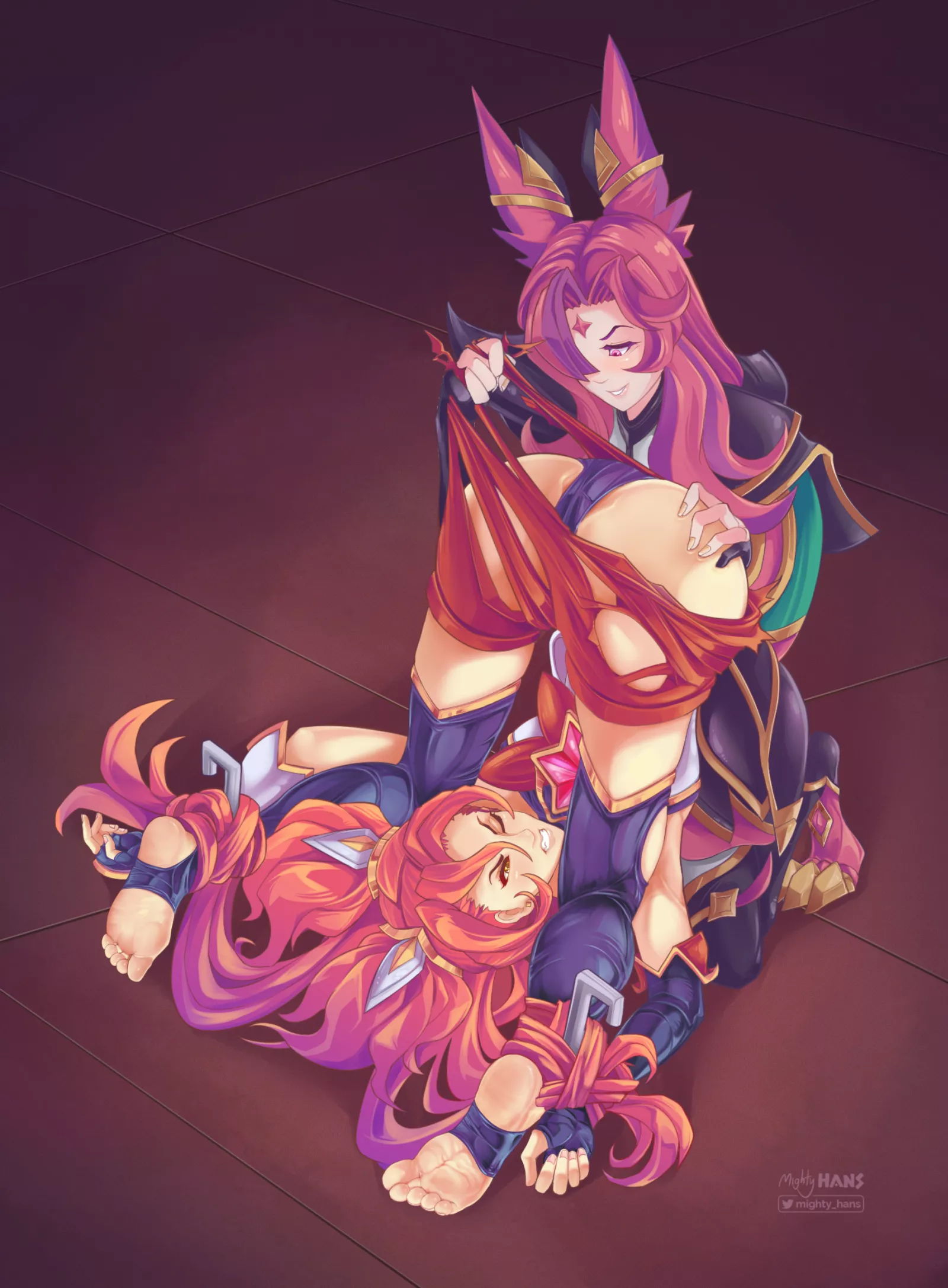Star Guardian Jinx x Xayah (Mighty Hans) posted by mighty_hans