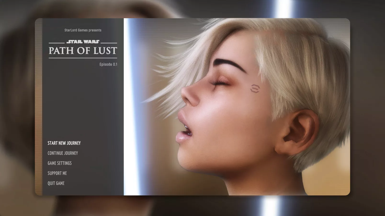 Star Wars: Path of lust. Start screen concept (StarLord Games). posted by StarLord_Games