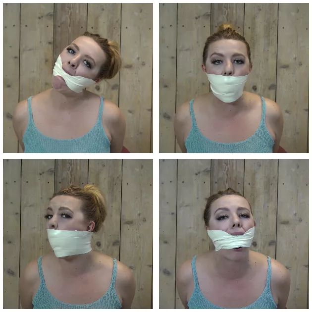 Stardust - Microfoam Tape Gagged ( GagAttack.nl ) posted by Gag__Attack