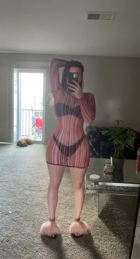 Staring at your dress cus it’s see through 🤩 by realprettyangel