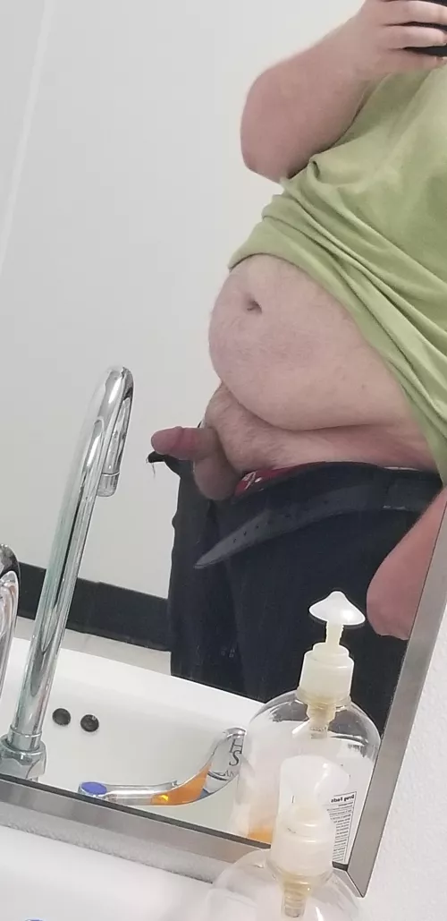 Started getting hard at work and would love a nice mouth or ass to help me take care of this by Bobbythegiant98