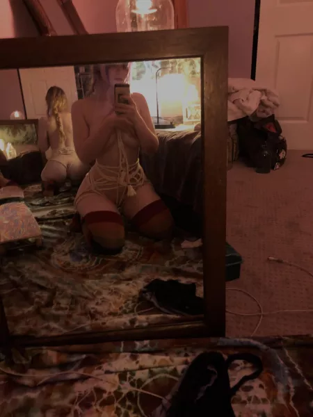 started hating my body again for months & tossed my rope. Finally felt okay enough to enjoy what I love again :) by mycatisntdead