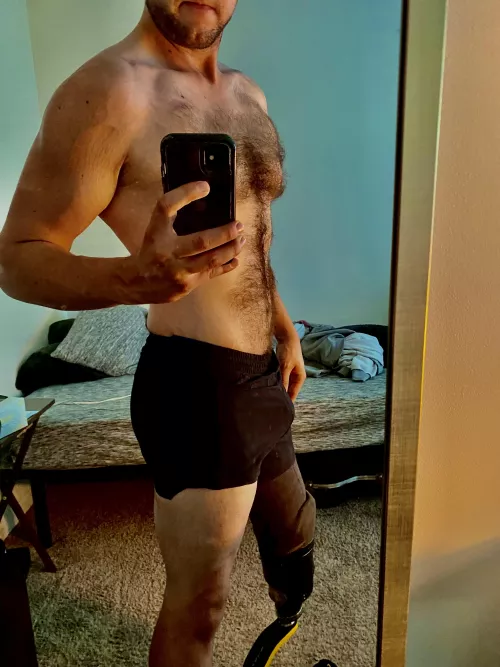 Starting to get back into shape after loosing my leg by Marinedownone