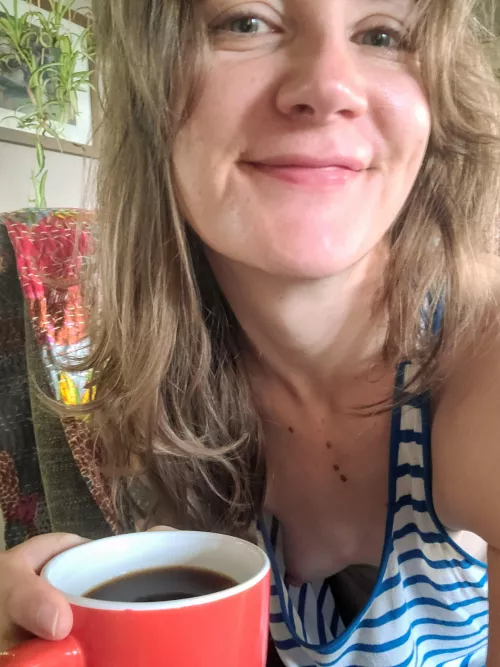 Steaming cup of coffee, leftover birthday cupcake, and my weekend starts today. Happy Friday cgw! by thegoodbugs