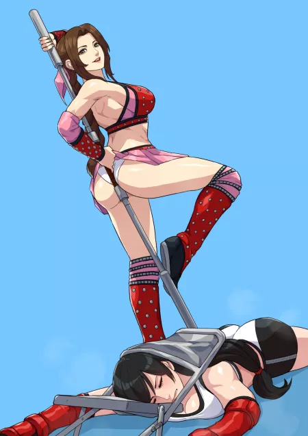 Steel ChAerith vs Tifa! by CammyTakeMyThrow