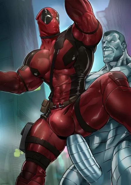 Steel dick in stone ass [Marvel Deadpool] by instatoon