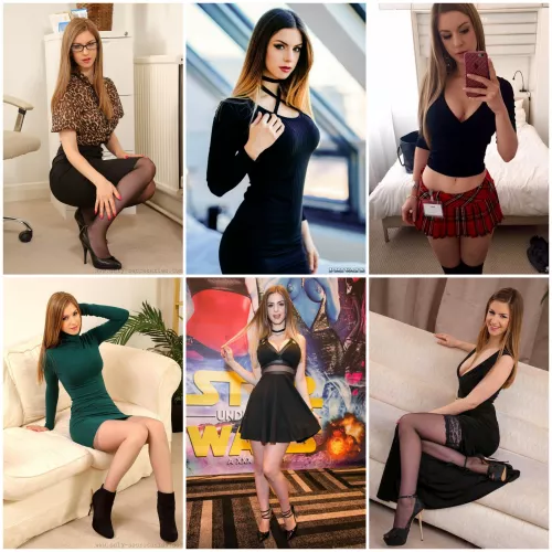 Stella Cox - Pick her date night outfit by dog4K