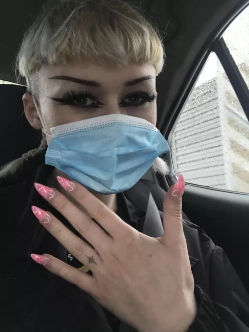 step one complete!! what do you think of my new nails guys? <3 by UnderstandingNew976