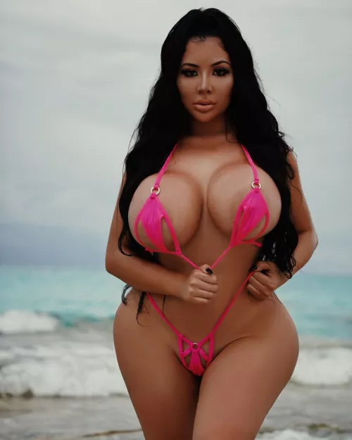 Stephanie looks great in pink by BimboSimp