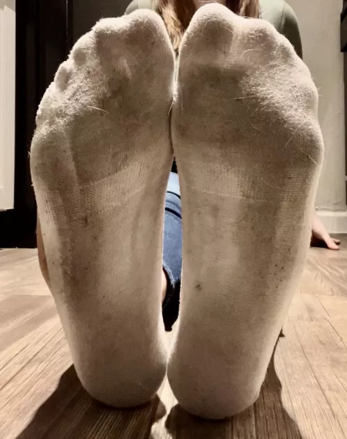 Still damp from yesterdays workout by tallfootsie3