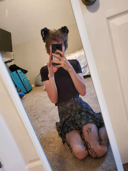 Still pretty new to expressing my self like this but I'm trying still feel alittle awkward taking pictures of my self never really liked how I look but I'm coming out of my shell. by FemboiBuiltThicc