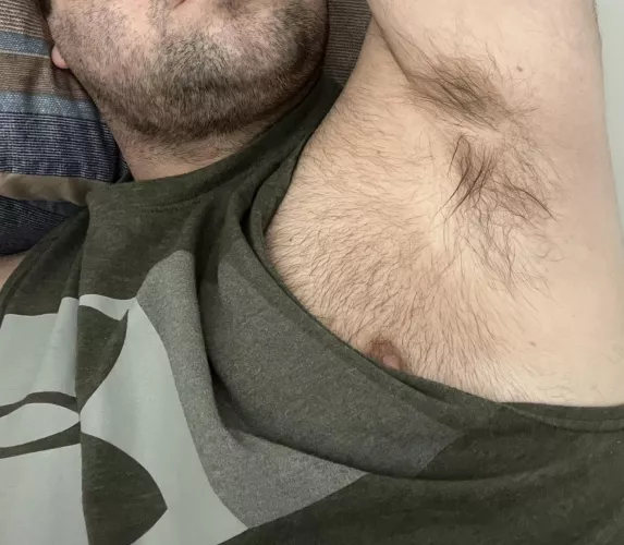 Still sporting the sleeveless shirts and flaunting the pits even in the cool weather 😉 by bjk0494