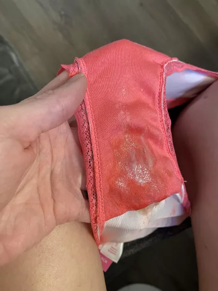 Still wearing these soaked panties! by Peytonlittle