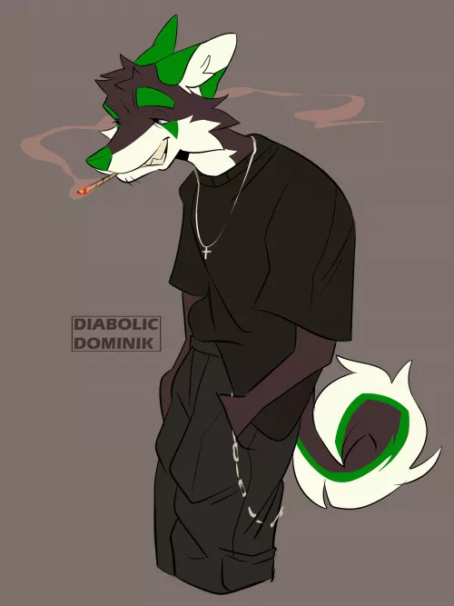 stinky ( art by me, @diabolic.dominik on IG ) by Lemoncigars