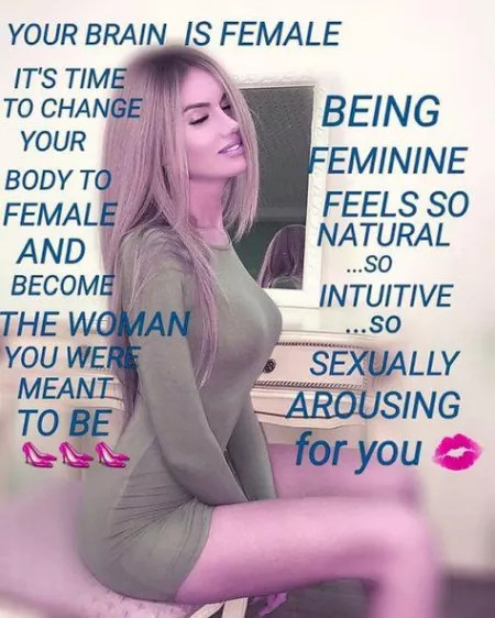 Stop delaying the inevitable. You’ll wish you did it much sooner 😘 by SissyPrincessDawn