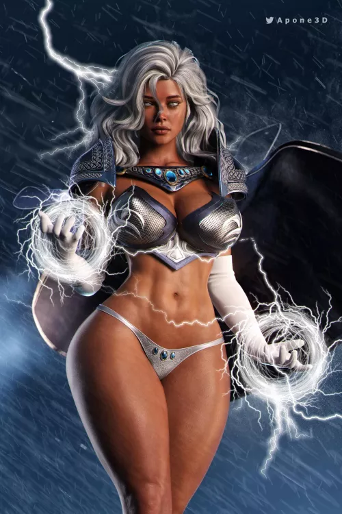 Storm (Apone3D) [X-Men, Marvel] by Kuro-Oji