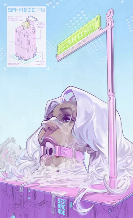 Storm at the Sex Arcade [X-Men] by KarmaIsMyB1tch