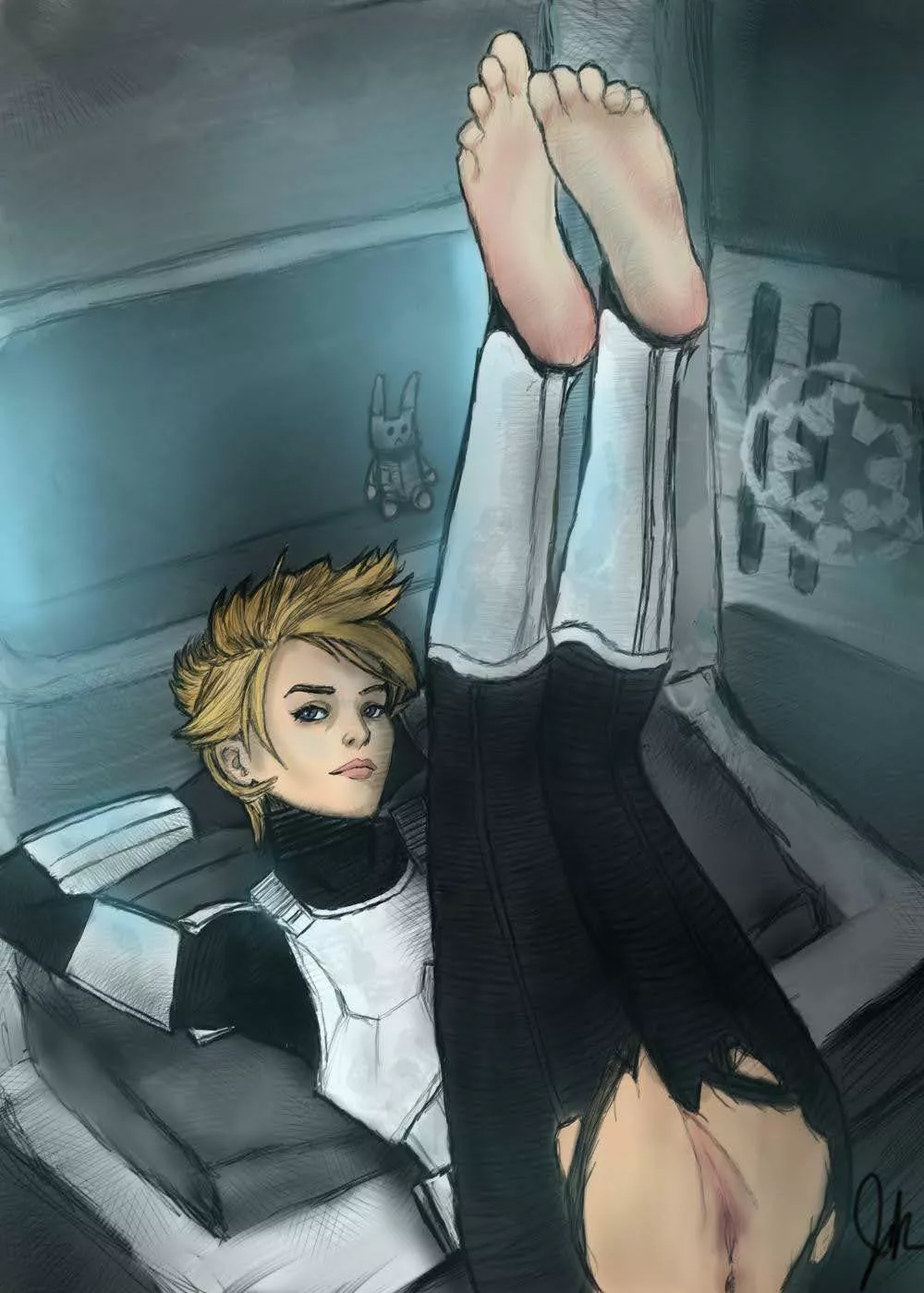 Stormtrooper in quarters (JadeKnight) posted by JadeKnight_