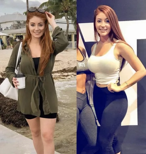 Stretching out her shirts by snow10003