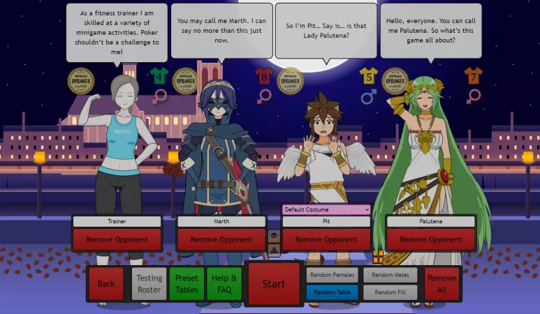 Strip Poker Night at the Inventory is a free NSFW browser game that features several Nintendo characters by ANDRW-Synecdoche