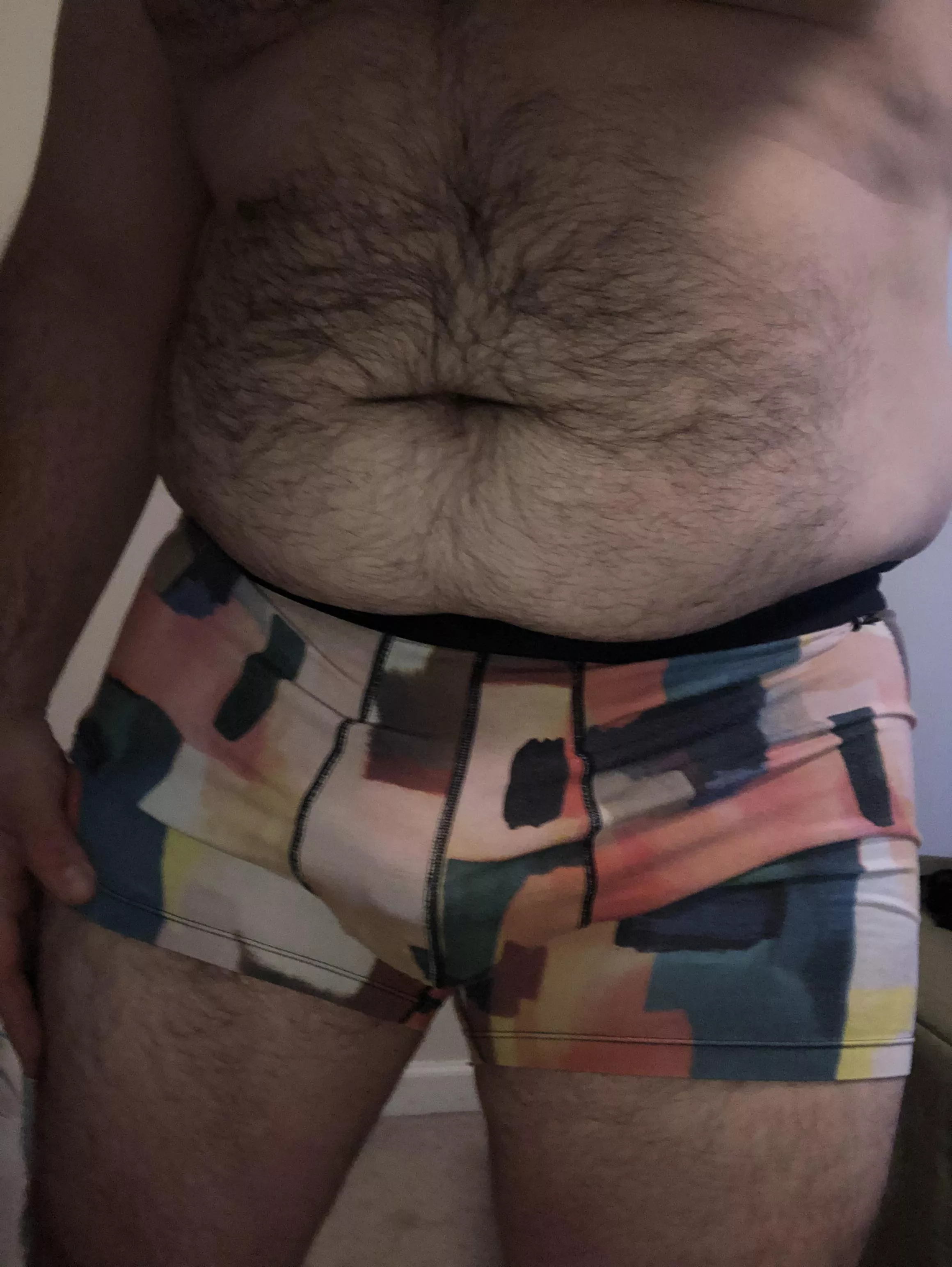 Stripped down to my undies as soon as I got home from work. Ready to relax 😈 posted by PanJanitor33