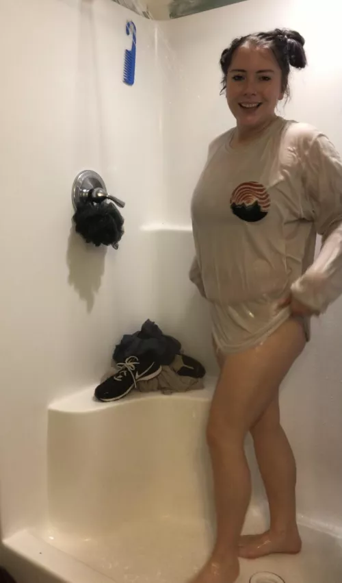 Stripping off these wet clothes by demondemi