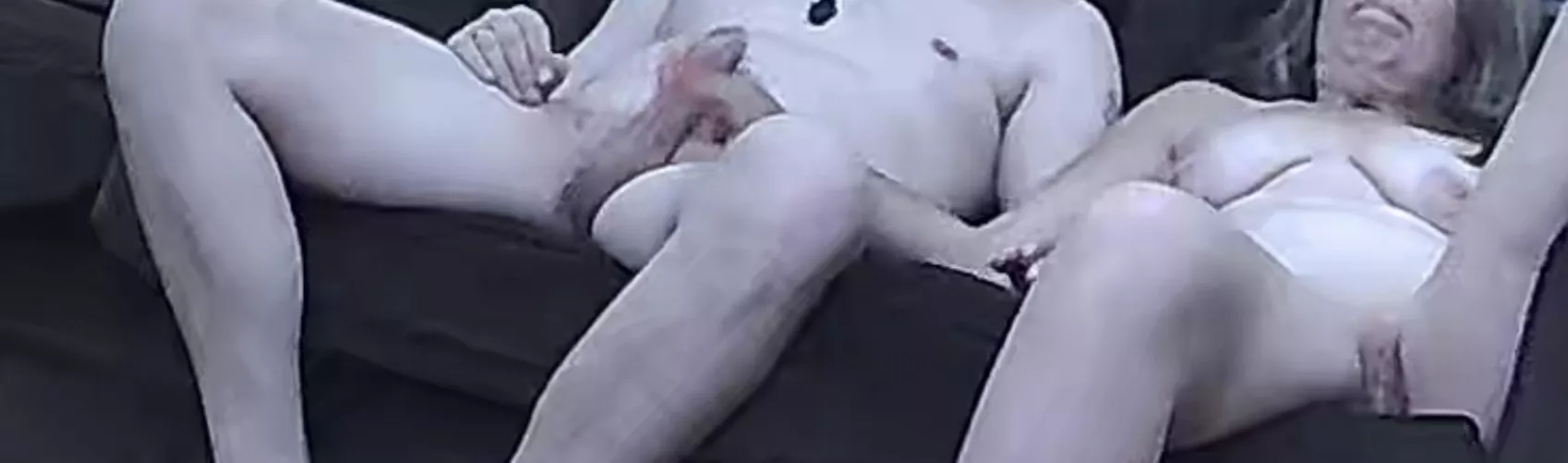 Stroking hubby’s cock while he watches sports on TV by OutlandishnessFit244