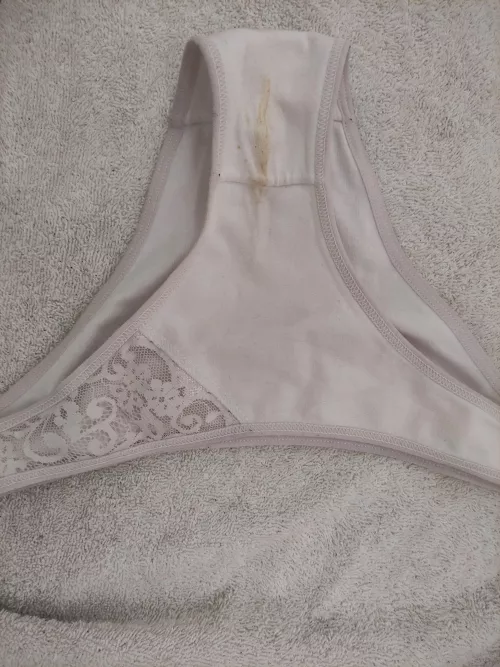 Stroking my dick with the panties that my sister left in the bathroom 🤤 by Mission-Bid-1551