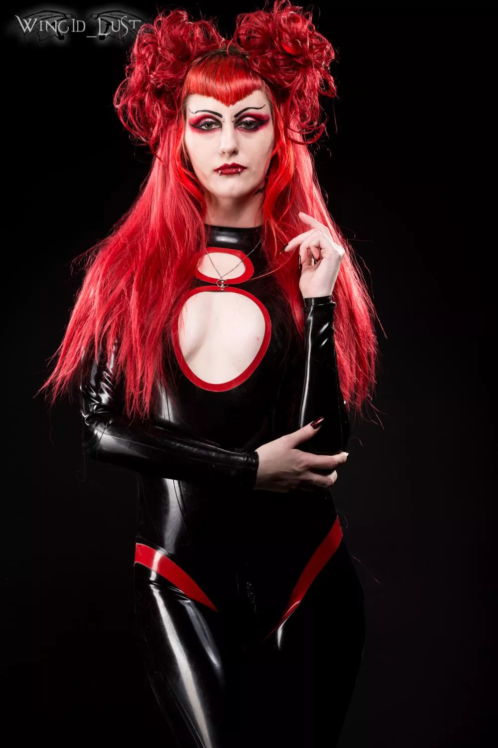 Struttin my Black N Red Catsuit 🖤❤ posted by ArieAesthetic