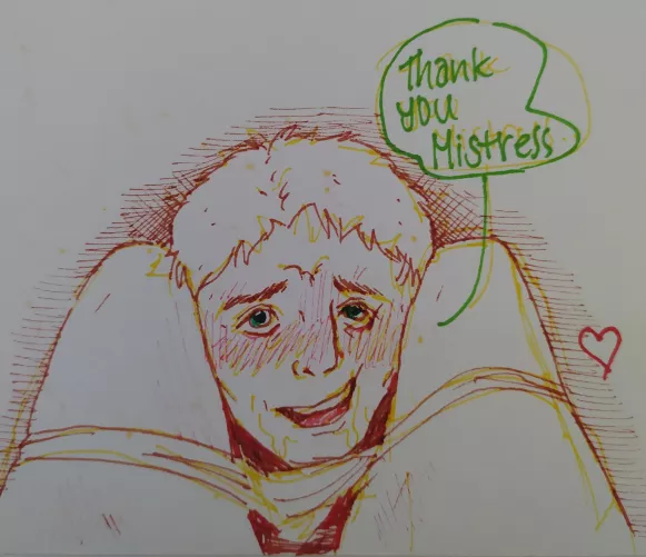 Stuck between her thighs (OC) by tiger81355