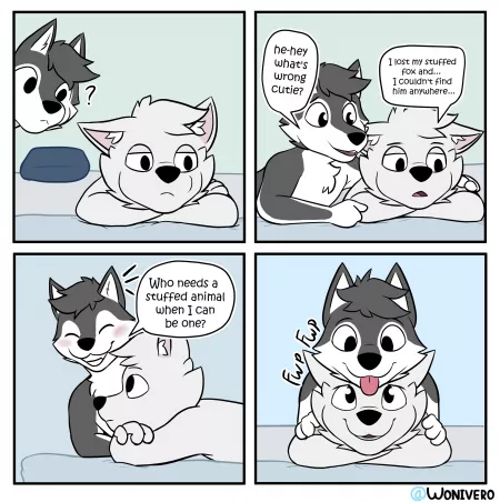 Stuffed Animal (comic by me) by Wonivero