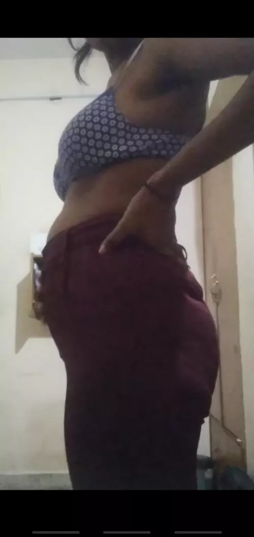 stuffing my belly into work pants by brownbelly27