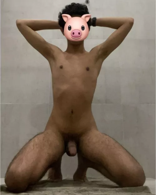 Submissive young man posing ready for master by InevitableMuffin9494