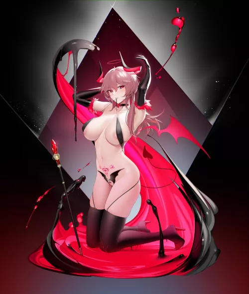 Succubus Duca Degli Abruzzi (Ohisashiburi) [Azur Lane] by llamanatee