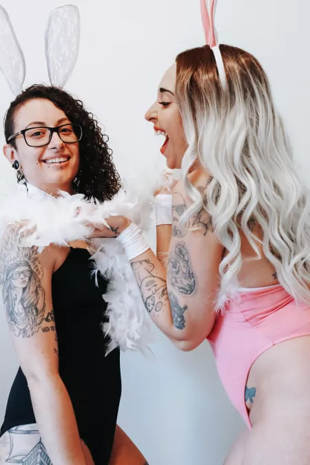 Such a nice bunny duo don't you think? by blackwolves666