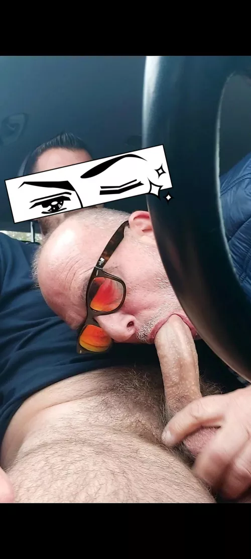 Sucked by stranger in parking area by thierry6488