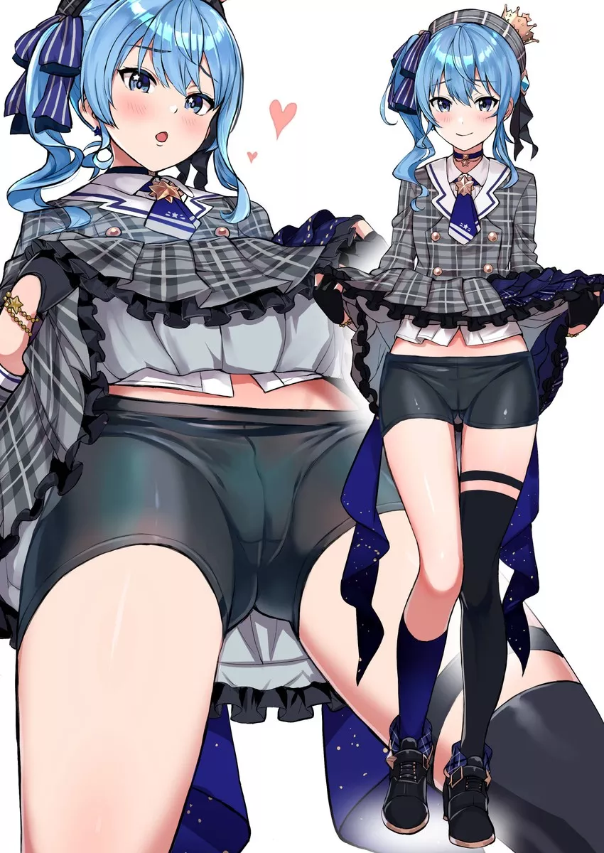 Suisei's boy-shorts posted by Henthigh_Senpai