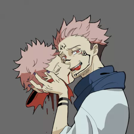 Sukuna kissing Yuji's decapitated head (TW: Gore) [Jujutsu Kaisen] by Yaoi_MakesMe_Cum