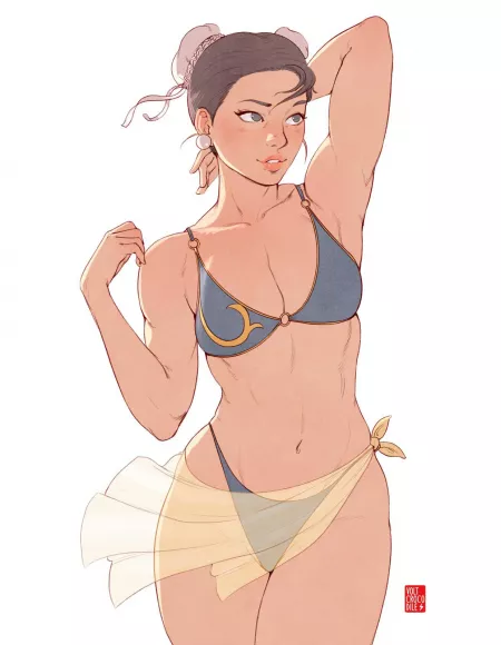 Summer Chun-Li by Voltcroc