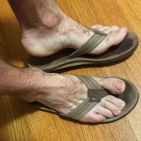 Summer is almost over but these feet are still sweating up my rainbows. by Temporary_Image6245