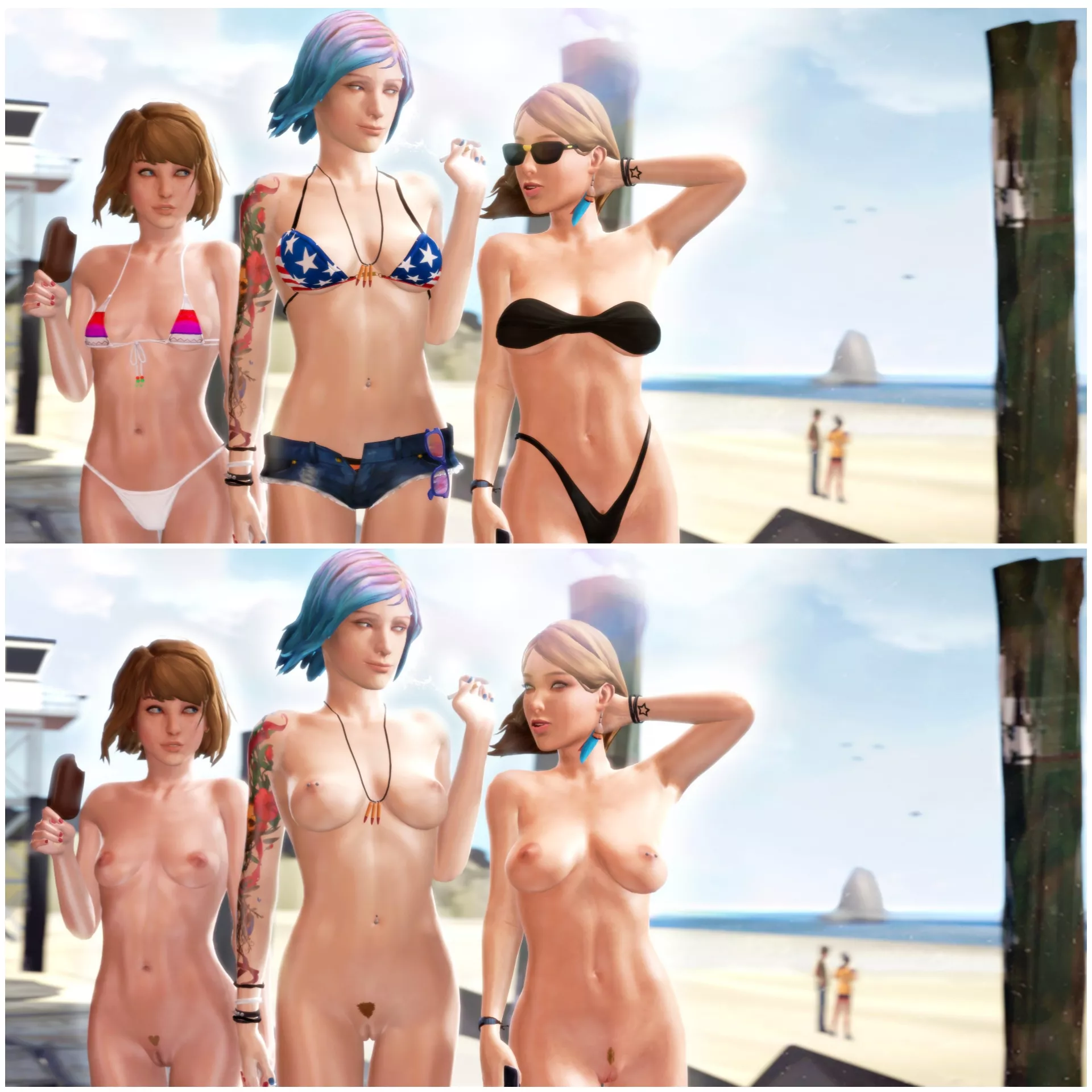 Summertime in Arcadia Bay [Max Caulfield, Chloe Price, Rachel Amber] (Dinoboy5551) posted by the_shadeee_tree