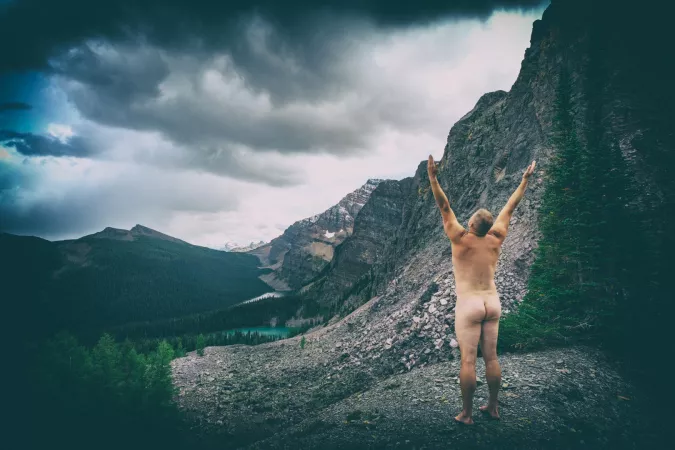 Sun salutations to coax the sun out from behind the clouds. by LetsCWherethisGoes